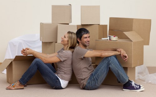 Checklist and moving preparation scene for house removals in Tufnellpark