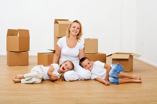 Local removal team handling office move logistics in north London