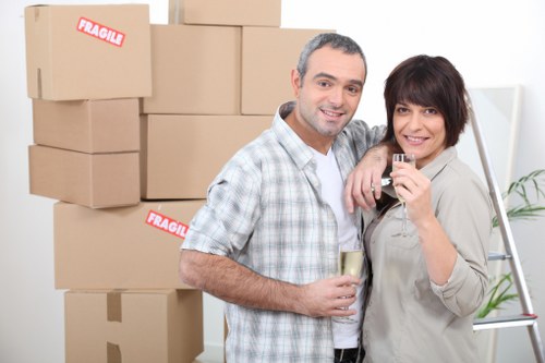 Local storage team handling furniture during a move in Tufnellpark